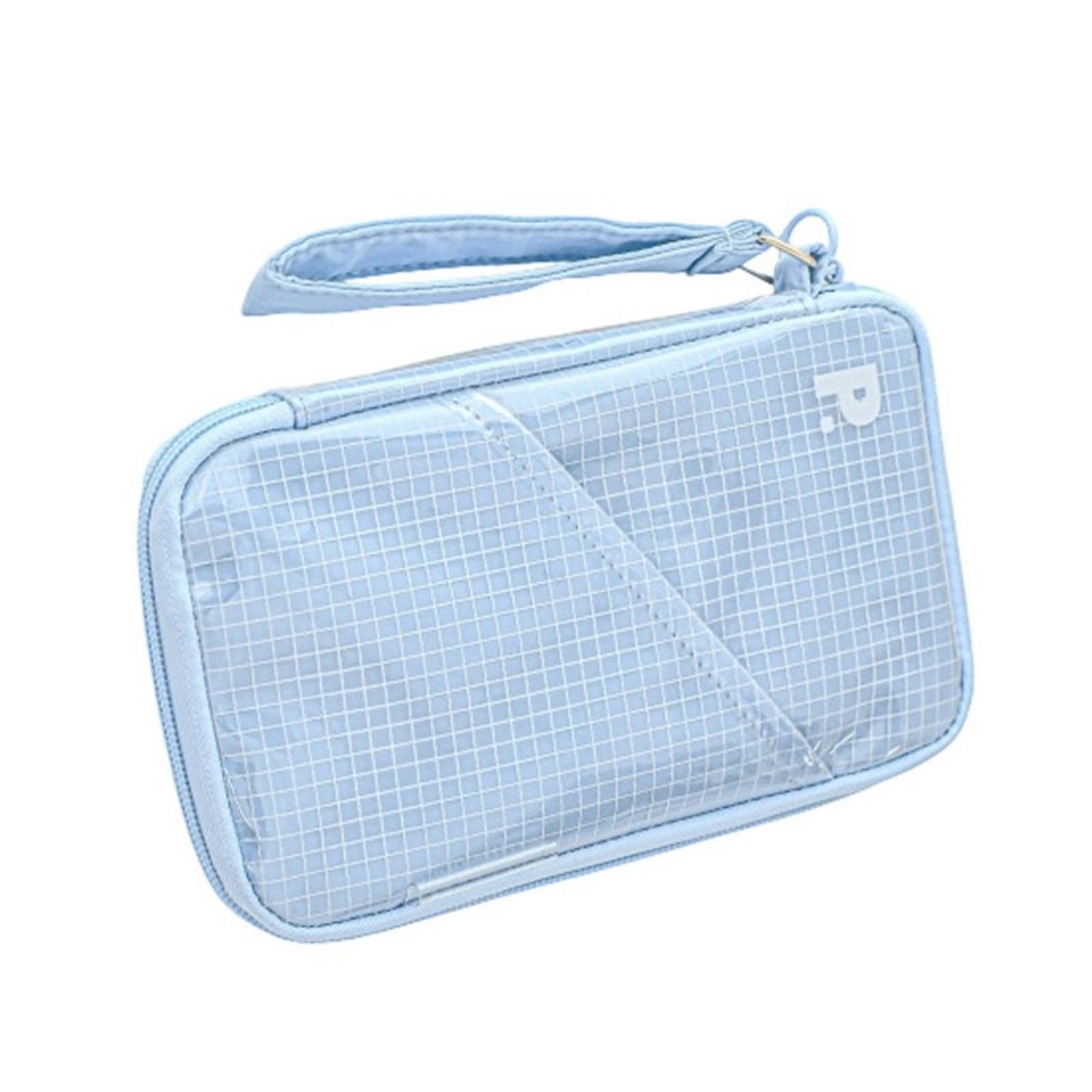 Waterproof PVC Nylon Pencil Case Large Capacity Pencil Bag Portable Pen Organiser Zippered Closure for Student School