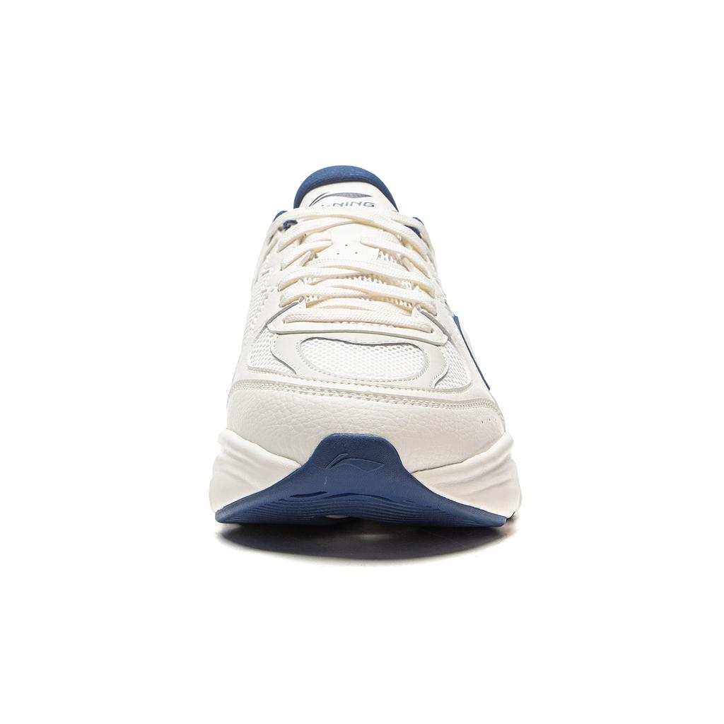 New LiNing Coconut Milk Breathable And Lightweight Low Top Chunky Sneakers Men's White Gray Blue AGCV403-1
