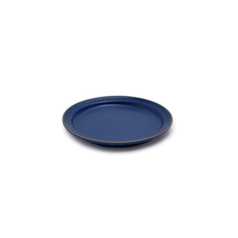 TAMAKI Plate S Edge Line Blue, Diameter 16.1 x Height 1.8cm, Microwave and Dishwasher Safe, T-889121