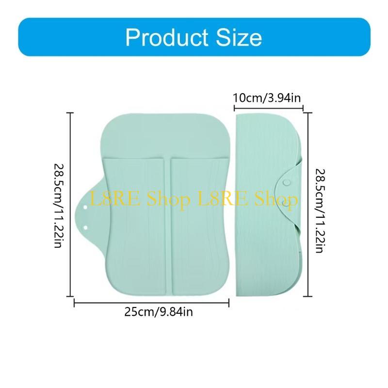 L8RE Heatproof Silicone Mats Travel Hair Tool Mats Foldable Silicone Pad Suitable for Curling Wand and Hair Straightener