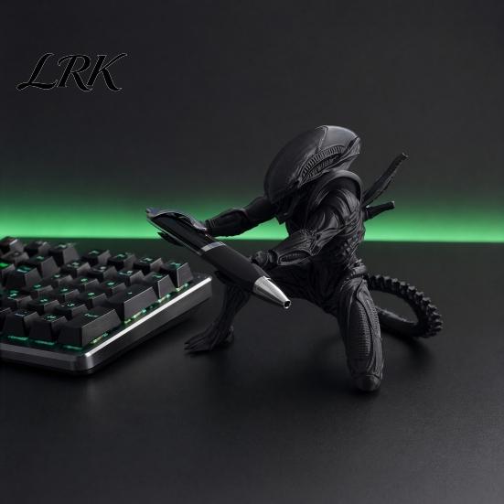 Desk Organizer Alien Pen Holder for Desk, 3D Printed Pencil Display Stand Stand, Kneeing Desktop Home Office Accessories