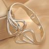 Couple Style Hollow Symmetrical Bow Elastic Open Jewelry Bracelet