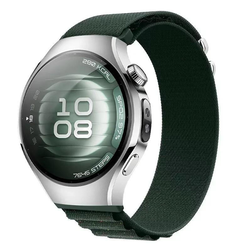 22/20mm Nylon Loop Strap For Huawei Watch 5-4-3/GT4-5-5Pro 46mm Comfortable Durable Wristband For Amazfit Active 2 Bip 6 Correa