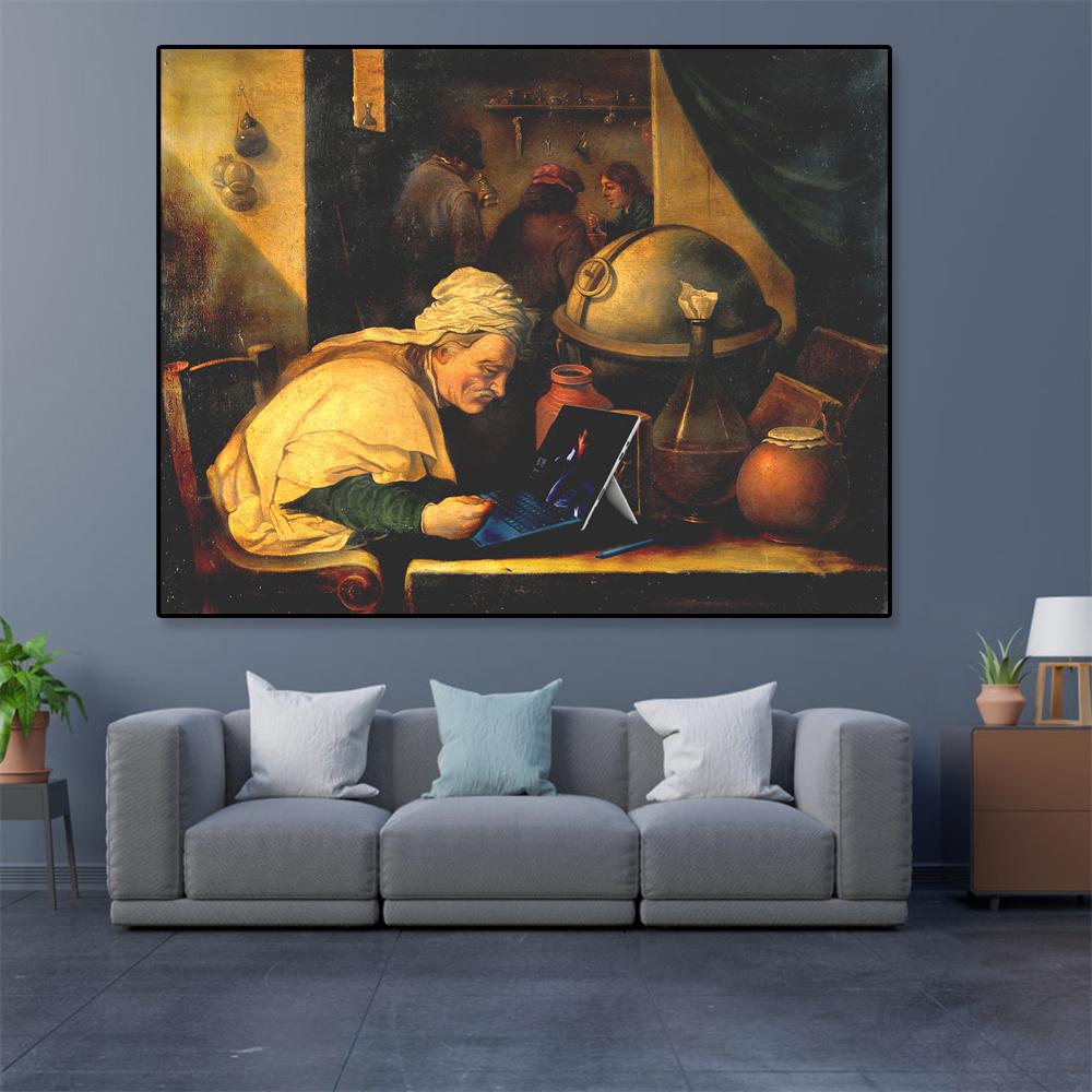 Oil Painting Vintage Art Posters Modern History Portrait Canvas Painting Famous Wall Art Prints Gallery Home Living Room Decor