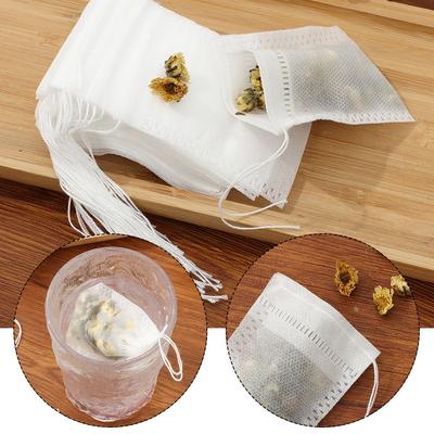 Natural with Drawstring Empty Disposable Tea Bag Tea Filter Bags for Loose Leaf Tea Infuser Sachets