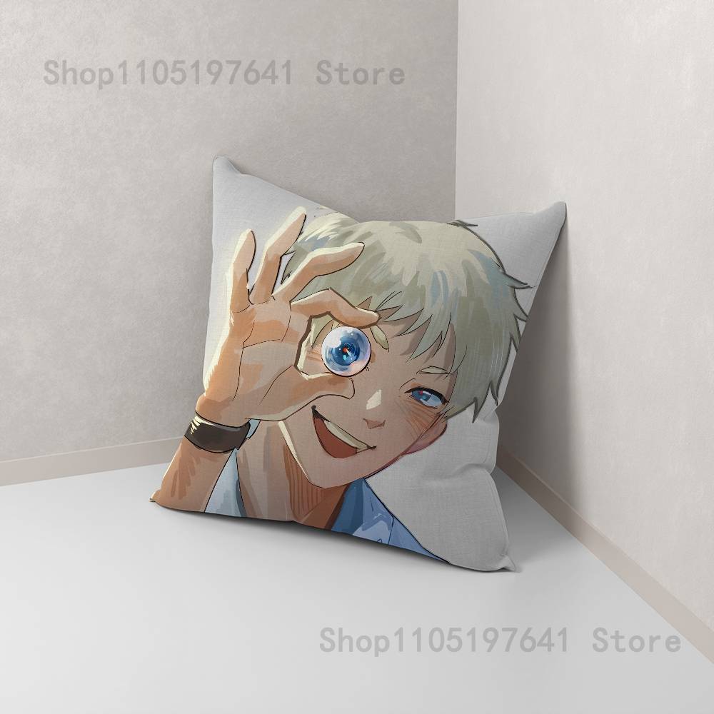 Anime The Summer H-Hikaru D-Dieds Pillow Case Plush Pillow Cases Home Decoration Pillow Cover for Sofa Bed Chair Living Room