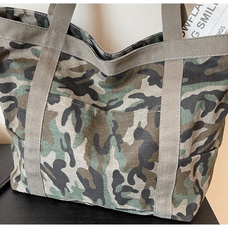 Borsa a Tote in Tela con Stampa Leopardo - Borsa a Spalla di Grande Capacità per Donna, Perfetta per il Tempo Libero o per il Lavoro.
