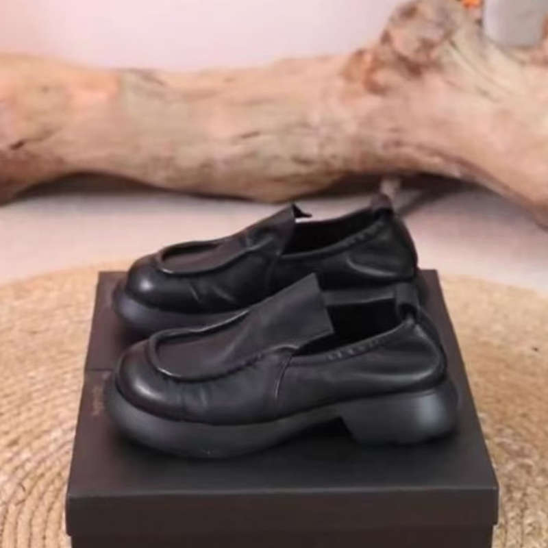 Soft-soled Casual Single Shoes Women's Comfortable Platform Soft Leather Autumn New Fashion Small Leather Shoes