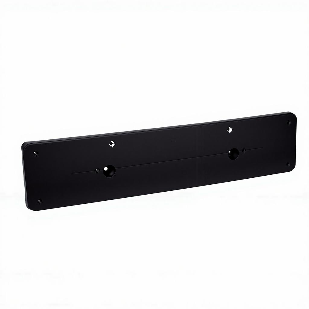 Front Bumper License Plate Holder Replacement for GLS Class X166 2016 2019 A1668850481 License Plate Bracket for EU Cars