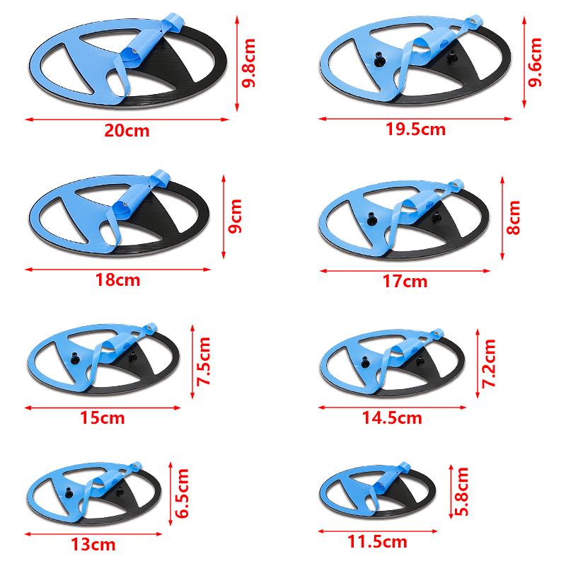 For Hyundai Tucson Elantra Accent Mistra Lafesta IX35 I20 1Pc Car Logo Front Bonnet Hood Rear Tail Trunk Emblem Auto Accessories NN3
