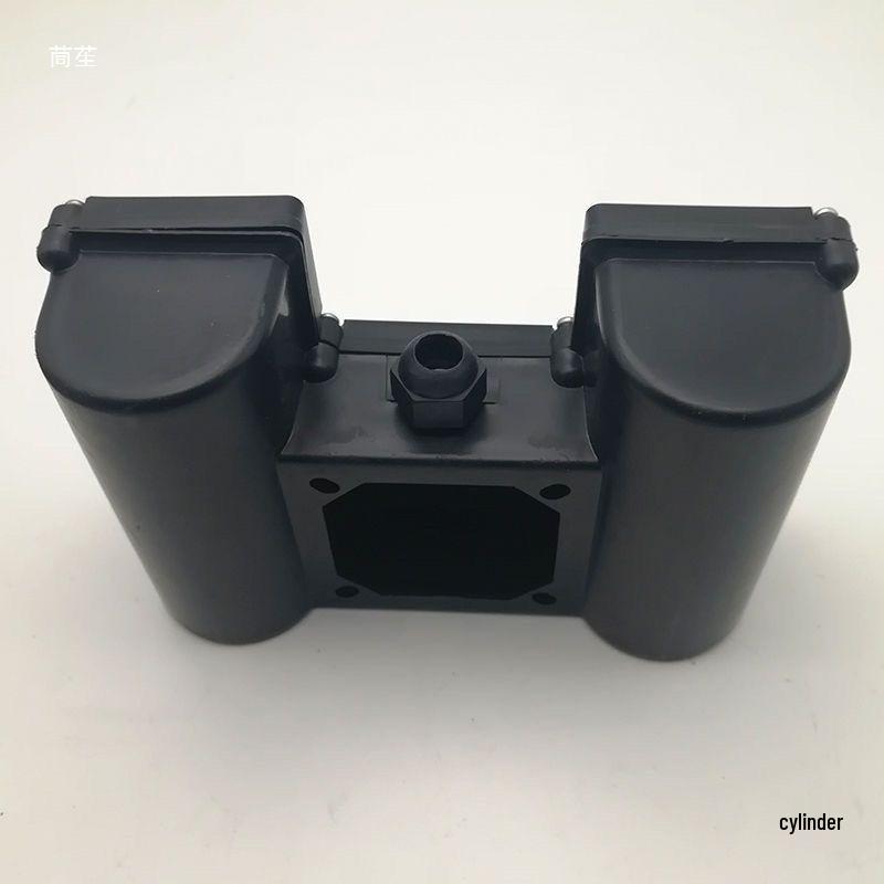 Single-phase Motor with Integrated Double Capacitor Junction Box for Air Pump Compressor