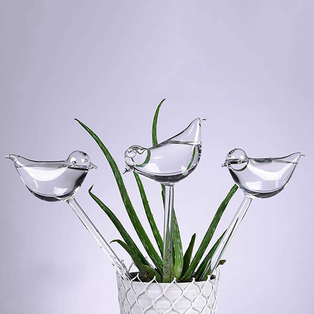 

Imitation Glass Plastic Bird Water Dispenser Self Watering Globes Travel Dripping Machine Plant Waterer Device for Pots Bulb 3/5 2pcs