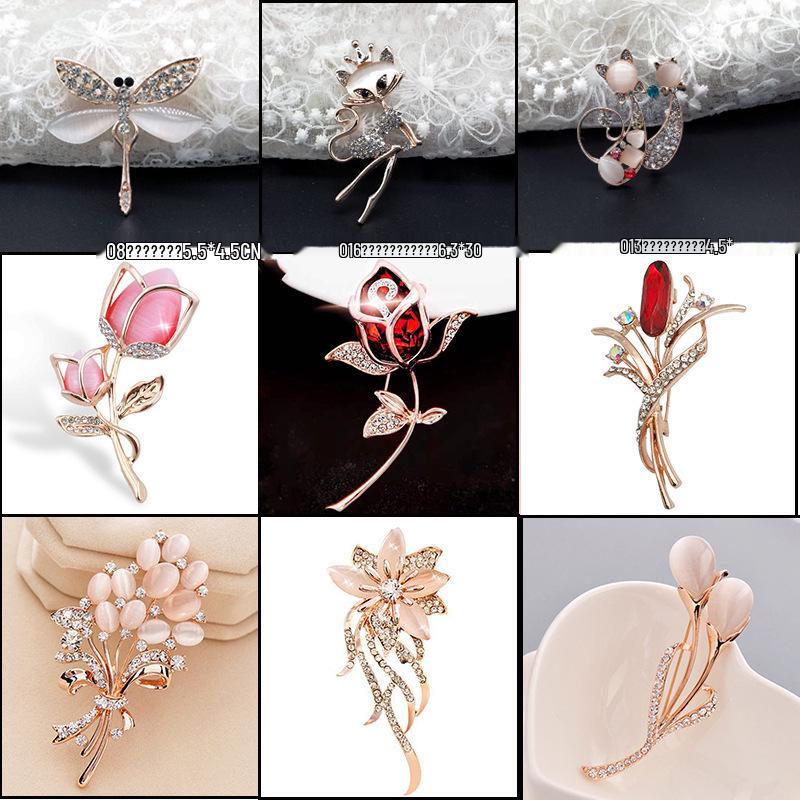 High-Grade Pearl Flower Brooch Scarf Pin for Women and Men