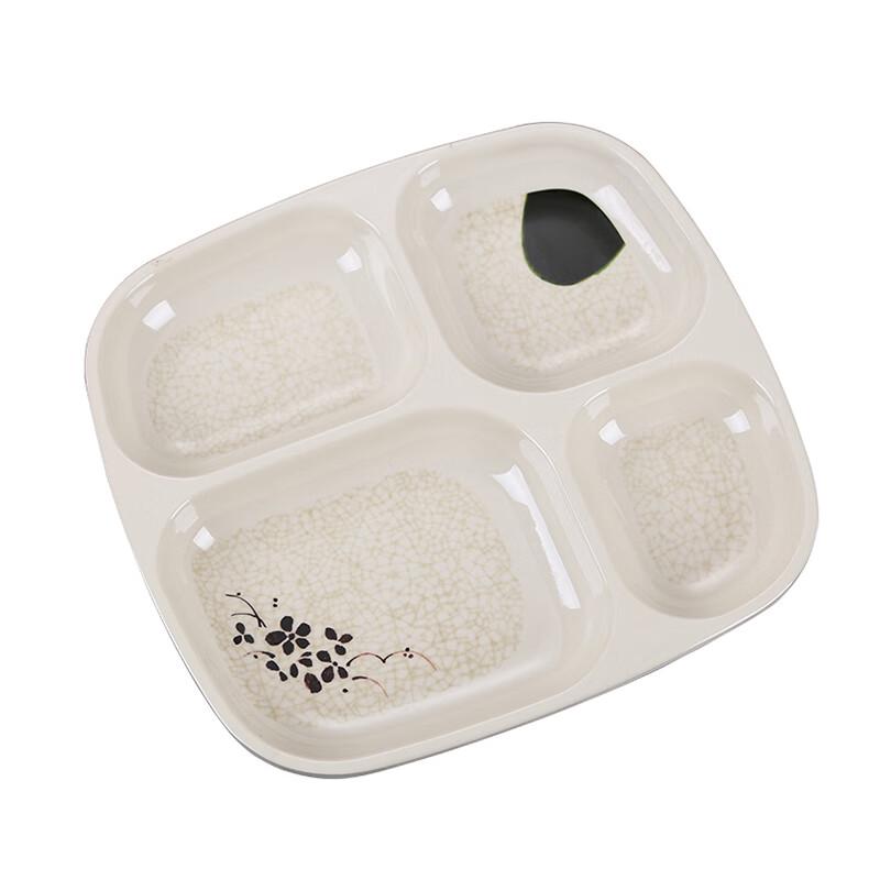 Tangyu Melamine Four-Compartment Meal Plate