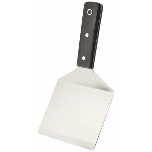 Endo Shoji Professional Black Plywood Turner, Wide Spatula with Stainless Steel Handle, Black Plywood, Made In Japan, BTC09