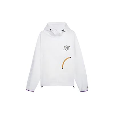 Puma X Dexters Labor Kollaborations-Logo Design Lässige Lockere Langarmjacke Herrenjacke Weiß 625334-01