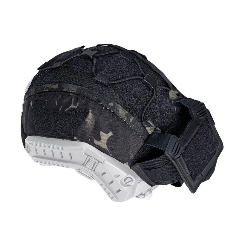 Cross-Border Tactical Camouflage Helmet Cover with Battery Pack and Counterweight.