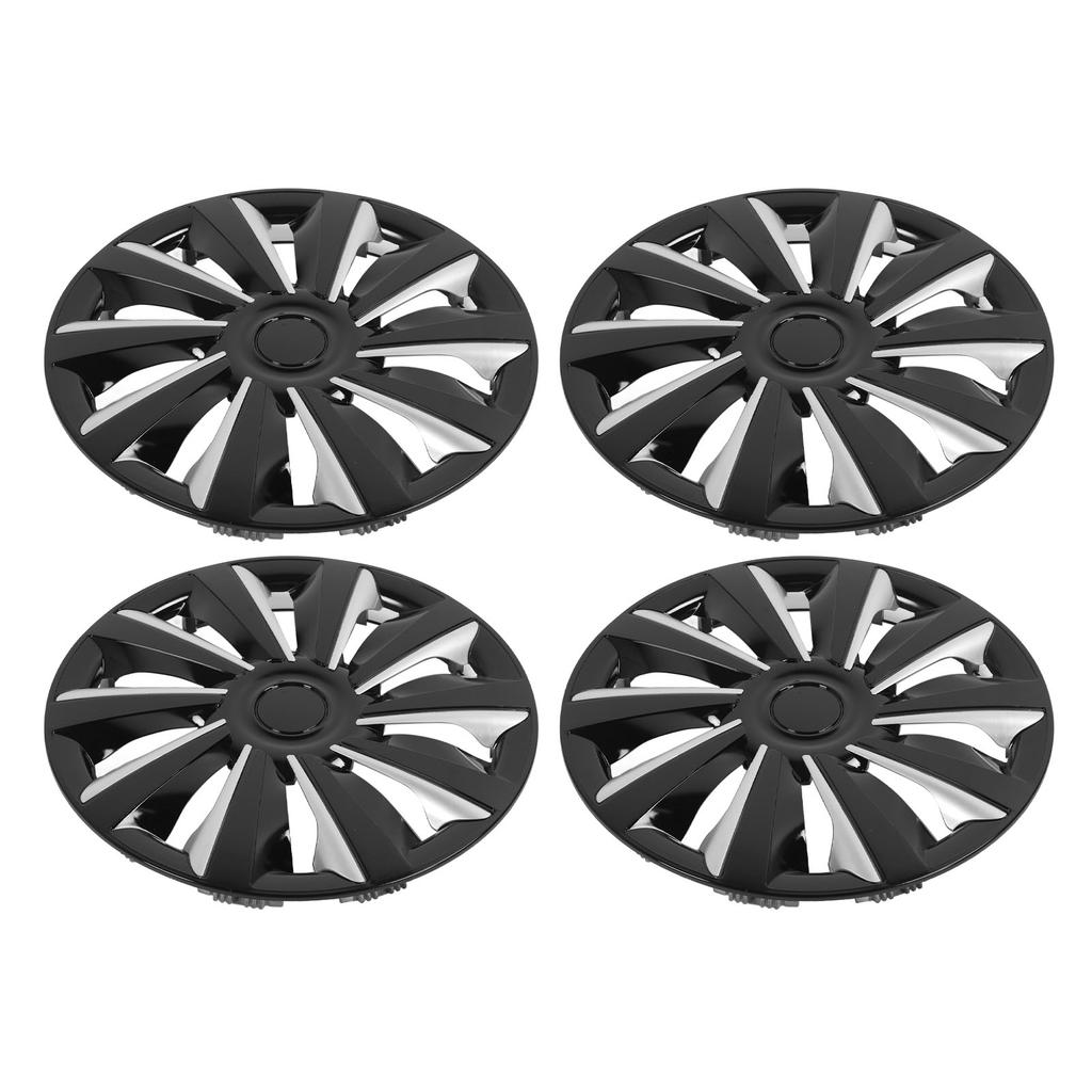4Pcs Hubcap Wheel Cover Snap On Universal 15in Wheel Rim Cover Exterior Accessories Replacement for