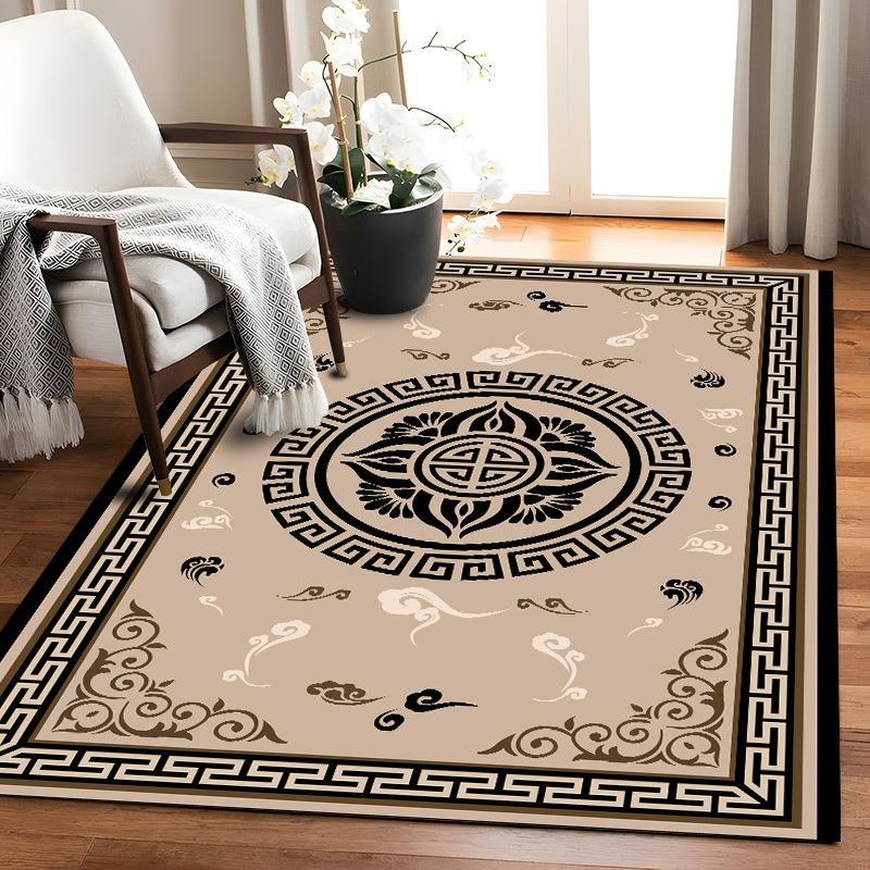 

Retro Bohemia Europe Style Carpet Party Living Room Sofa Bedroom Bedside Study Entrance Door Rug Non-slip Luxury Home Decor Mat 40x60cm