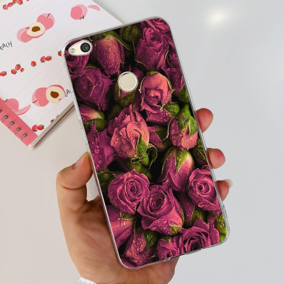 

For Huawei P8 Lite 2017 Case Honor 8 Lite Popular Flowers Cartoon Cover Soft Silicone Phone Cases For Huawei P9 Lite 2017 Bumper Huawei Honor 8 Lite