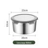 Vanshi 304 Stainless Steel Round Sealed Food Container