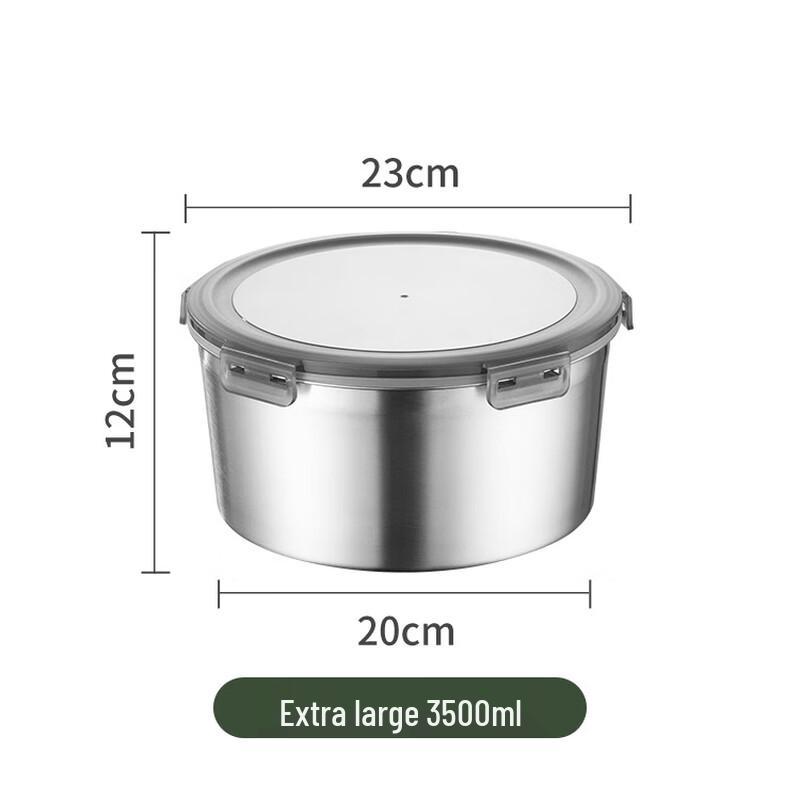 Vanshi 304 Stainless Steel Round Sealed Food Container