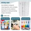M-Modern-50Piece Graduated Plastic Mixing Cups - Use For Paint, Resin, Epoxy, Art 20 Oz (600Ml) Flexible Clear