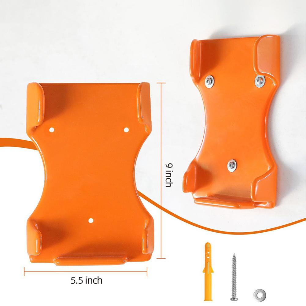 Handheld Leaf Blower Holder Protective Blower Mount Orange Garage Wall Holder Supports 150 Lbs Compatible With BG-50
