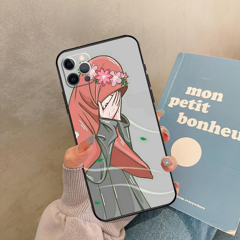 Muslim Arabic Hijab Girl Phone Case For iPhone 17 Pro Max Cover Coque For iPhone 17 Air 17 Pro Capa