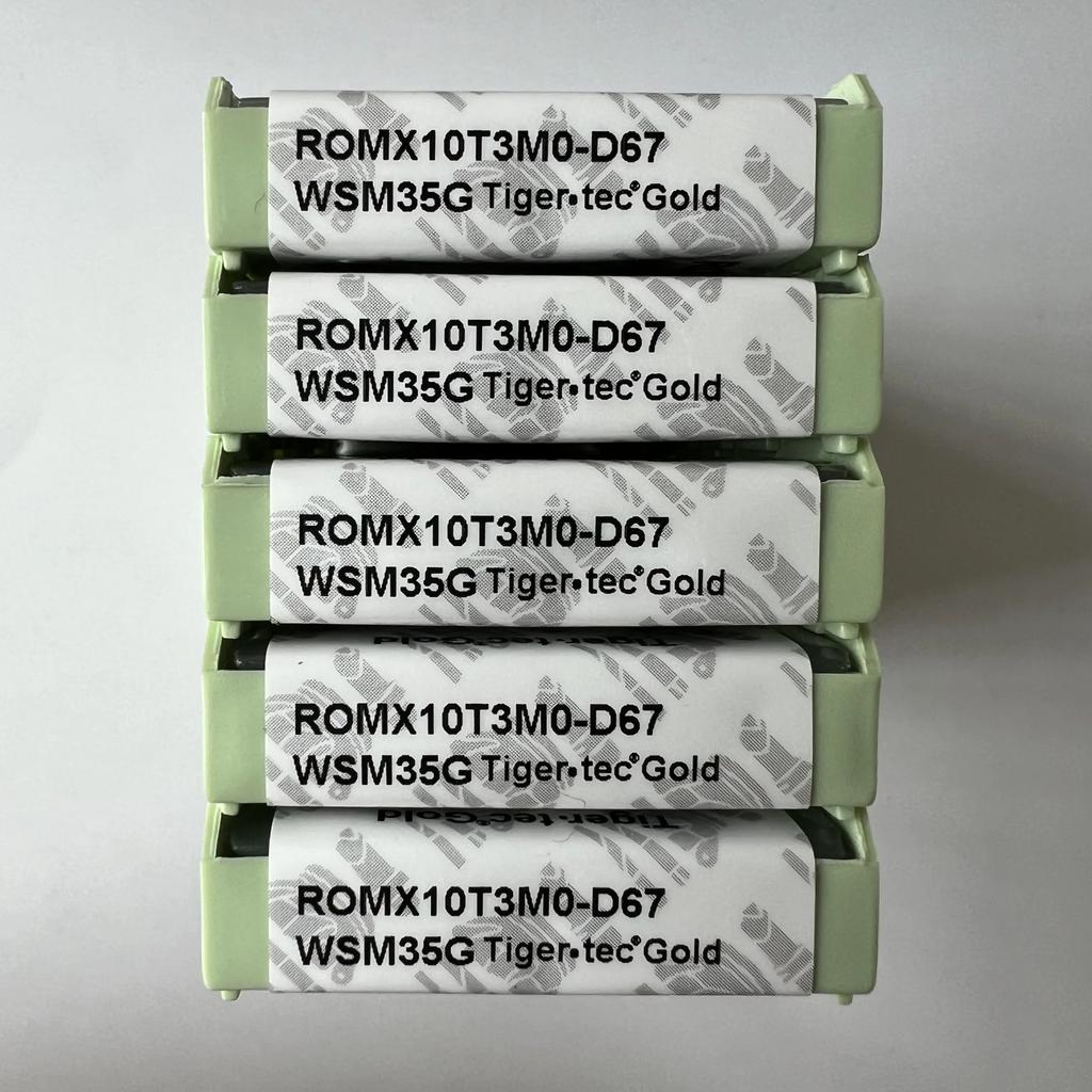 ROMX10T3M0-D67 WSM35G / Industrial indexable Carbide Inserts 10 Pcs