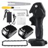 6" Electric Pruning Saw Electric Saw Woodworking Garden Logging 288V 1200W Mini Electric Chain Saw With 2Pcs Lithium Battery