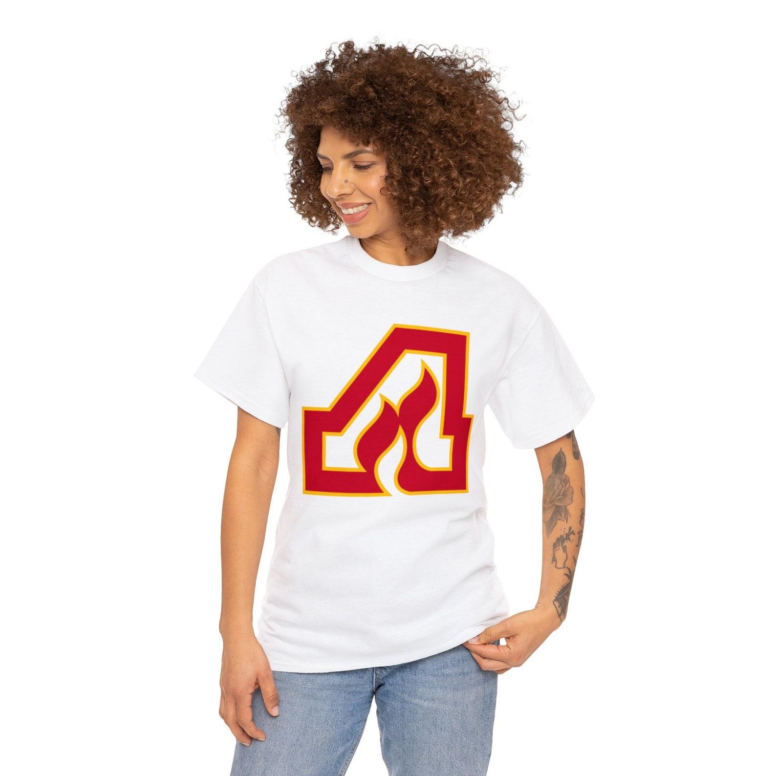 Atlanta Flames Retro Hockey Cotton Tee S