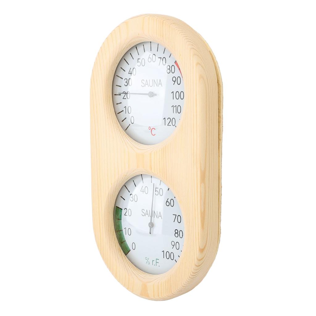 Sauna Hygrometer Thermometer Gauge, Sauna Room Thermometer Hygrometer, Practical, Accurate for Steam Bath