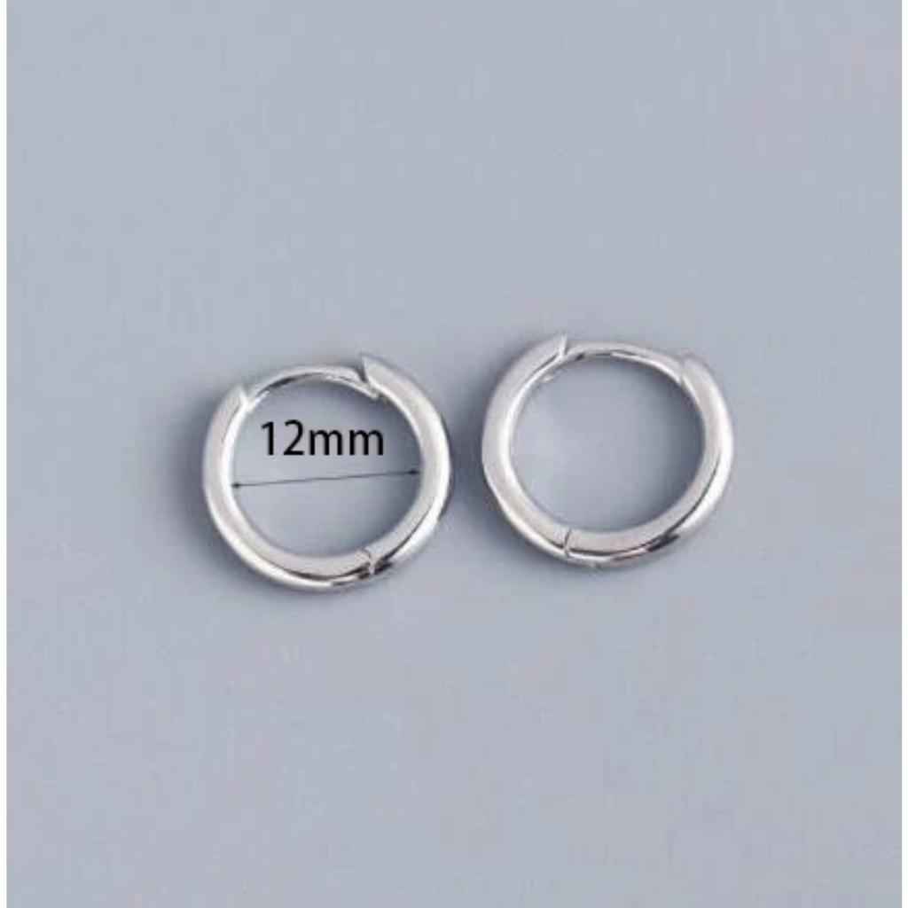 Geometrische Kleine Edelstahl-Creolen für Damen Punk Hip-Hop Ohrringe Trendschmuck