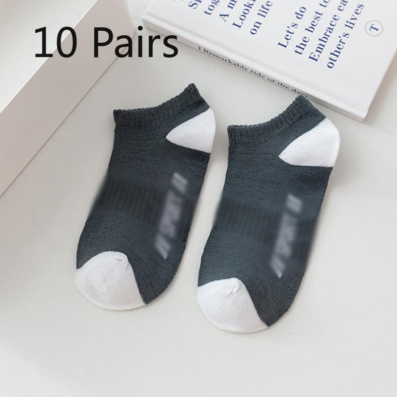 

10 пар мужских весенне-осенних повседневных цветных носков-невидимок с неглубоким вырезом 10 Pairs