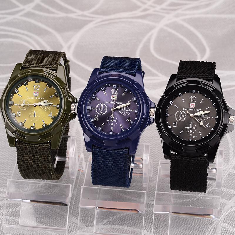 Man Wach  Men Nylon band Military watch Gemius Army watch High Quality Quartz Movement Men sports watch Casual wristwatches