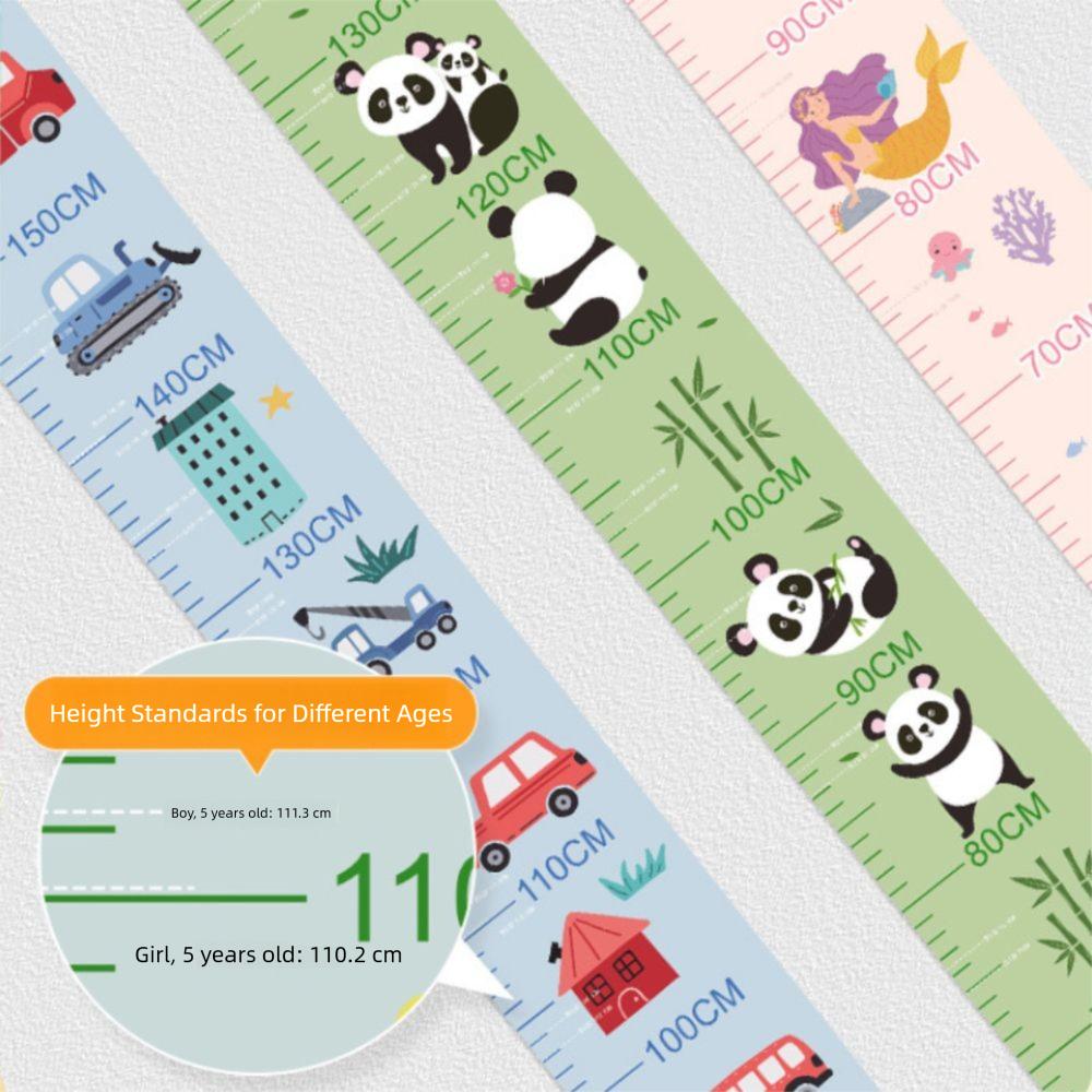 2M Height Child Growth Chart Waterproof Height Measuring Tape Height Measurement Sticker Home Use