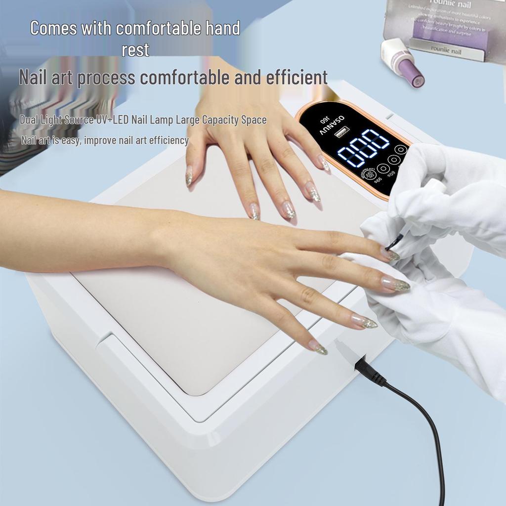 288W Podwójny Ręczny Suszarka do Paznokci Ultra Moc i Lampa do Terapii Światłem
