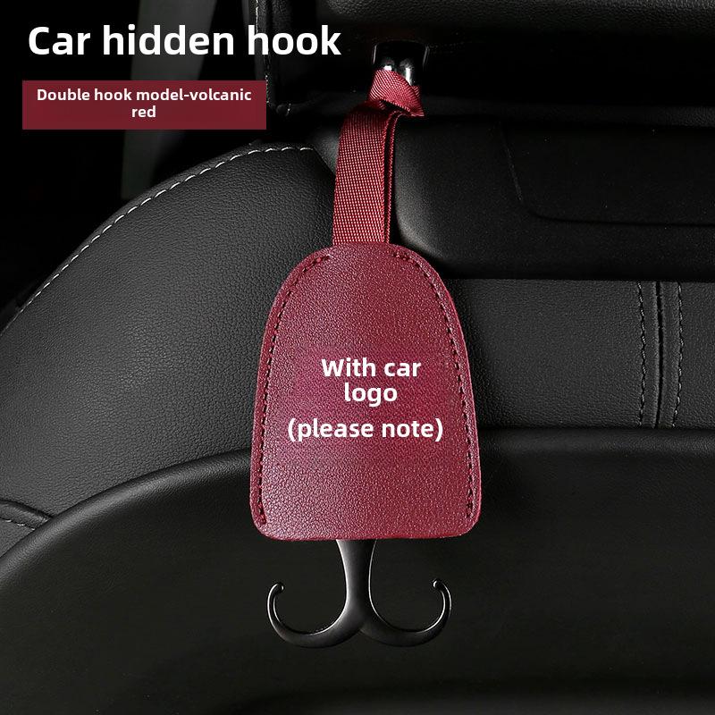 Dual-Purpose Hidden Car Seat Headrest Hook