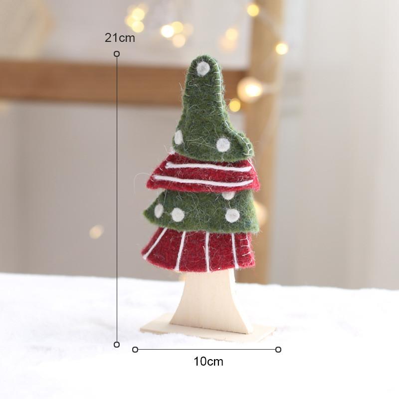 Christmas Wool Felt Tree Ornament For Holiday Decor And Scene Setting