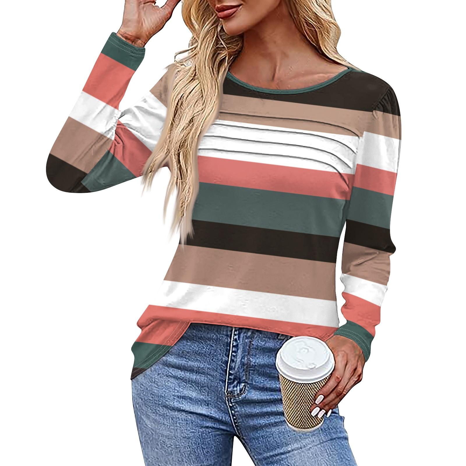 

Женская футболка с принтом, длинный рукав, повседневная, выходного дня, модная, базовая, с V-образным вырезом, обычная, топ M