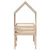 Vidaxl High Bed With Roof, 80X200 Cm, Solid Pine Wood
