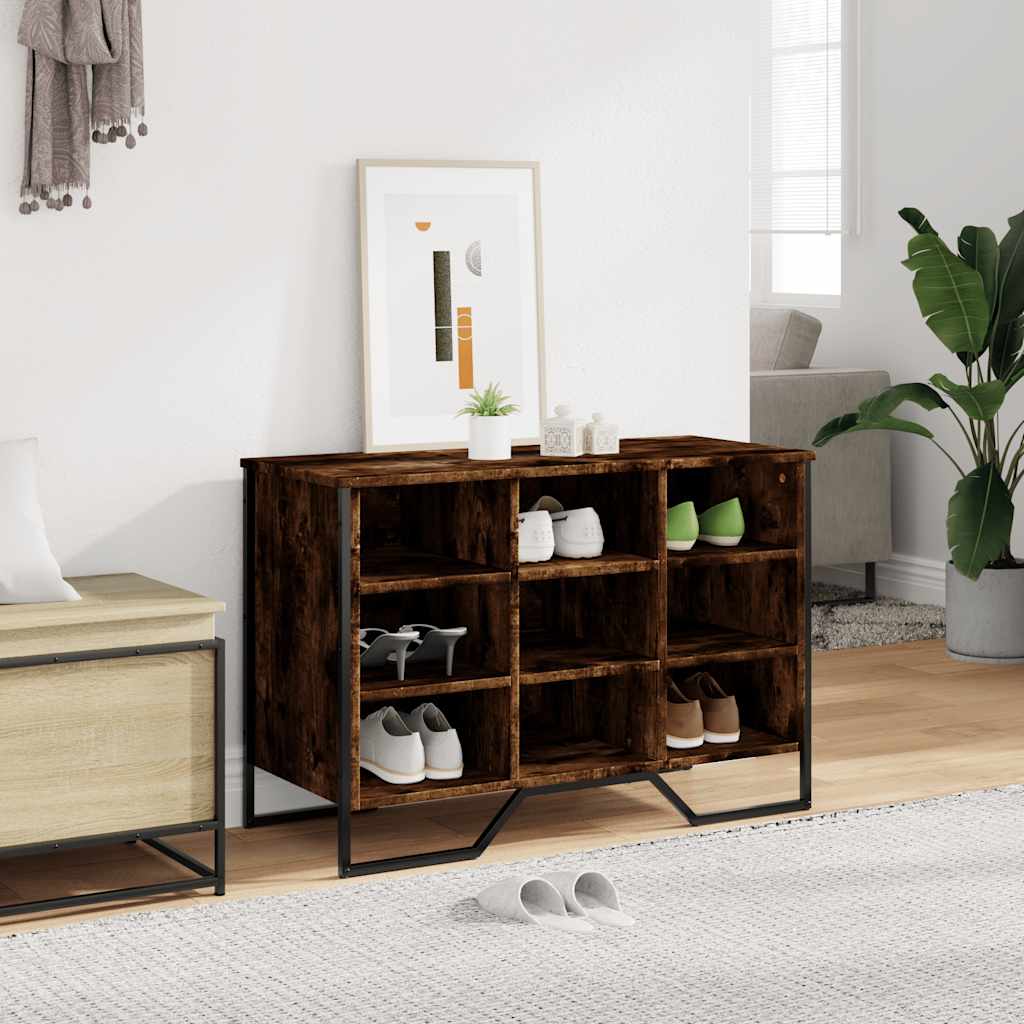 Vidaxl Szafka Na Buty, Przydymiony Dąb, 90X38X61,5 Cm