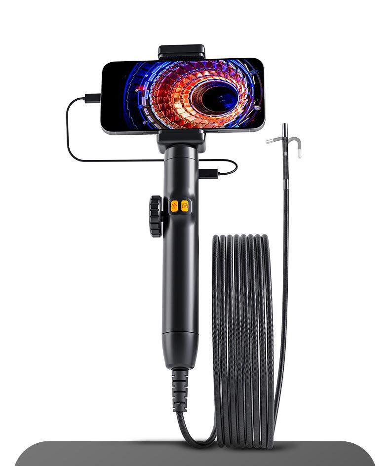 Smart Handheld Industrial Endoscope for Automotive Pipe Inspection 6mm x 2M