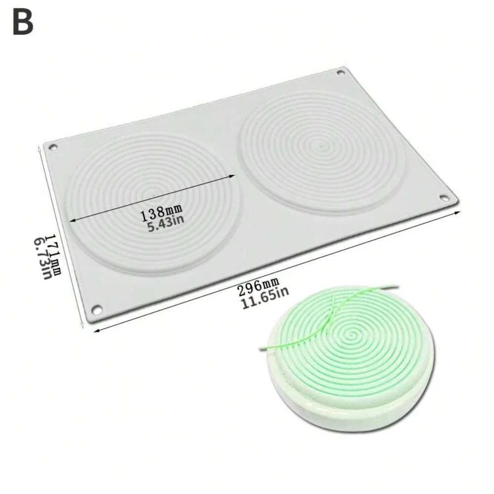 Spiral Silicone Baking Pan Versatile Mousse Chocolate Jelly Candy Moulds Pastry Fondant Decorating DIY Durable Cake Mold