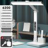 AA-Klasse Augenschutz Schreibtischlampe mit Uhr für Studentenstudium und Lesen