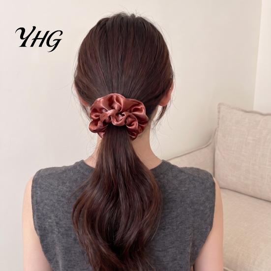 Convenient Hair Scrunchies for Gym Pocket Ties with Hidden Zipper Women, Elastic Tie Storage Headphones Small Items Keys And Coins, Satin Accessories