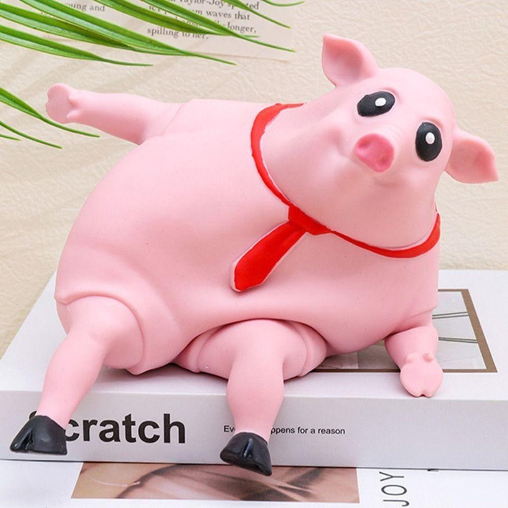 Funny Squeeze Big Pink Pigs Antistress Toy Cute Squeeze Animal Dolls Lovely Piggy Doll Stress Relief Toy Creative Cartoon Gifts
