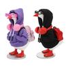 Creative Desktop Ornament Decoration Mini Goose Clothing Accessories Set for 7 Inch Goose, Includes Hooded Miniature Sweatshirt Small Backpack Glasses