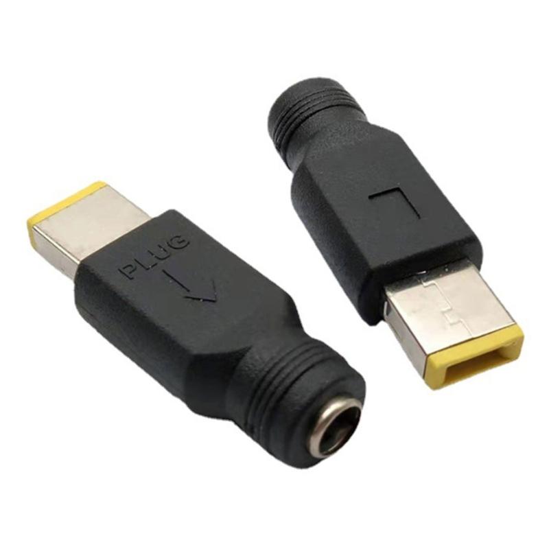 DC5.5x2.1mm zu Square Port Netzteil Buchse auf Stecker Ladekonverter Anschluss für Laptop-Netzteil